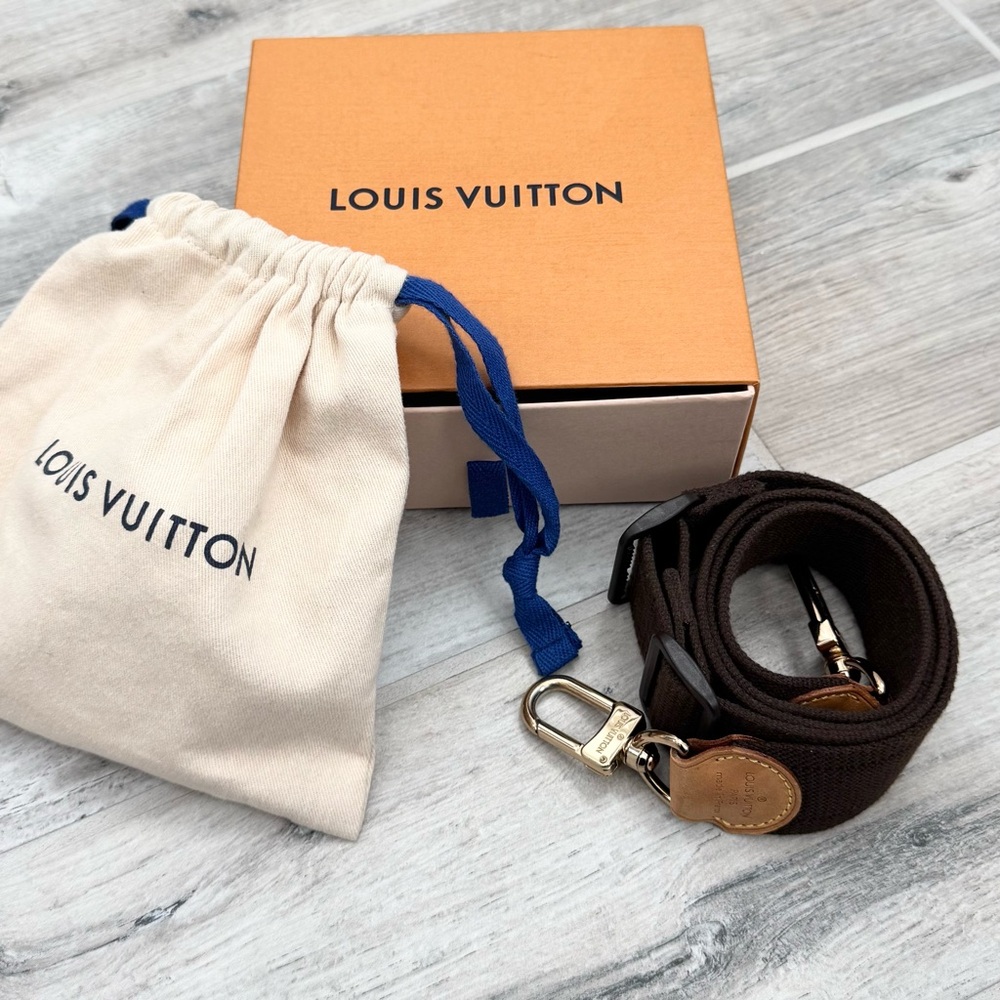 Louis Vuitton Brown Canvas Adjustable Shoulder Strap
